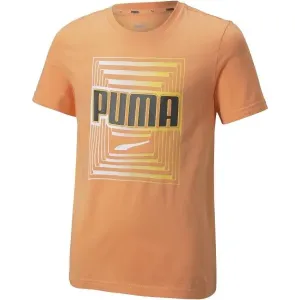 Puma ALPHA GRAPHIC TEE Kindershirt, orange, größe 128