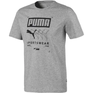Puma BOX PUMA TEE Herren Sportshirt, grau, größe M