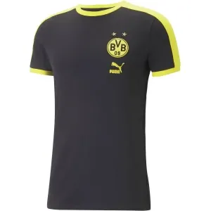 Puma BVB FTBLHERITAGE T7 TEE Herrenshirt, schwarz, größe M