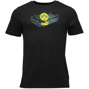 Puma BVB FTBLICONS TEE Herren T-Shirt, schwarz, größe M