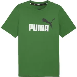 Puma ESS + 2 COL LOGO TEE Herrenshirt, grün, größe L