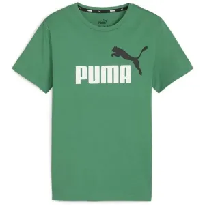 Puma ESS + 2 COL LOGO TEE Jungenshirt, grün, größe 116