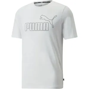 Puma ESS ELEVATED TEE Herrenshirt, weiß, größe XL