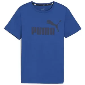 Puma ESS LOGO TEE B Jungenshirt, blau, größe 128
