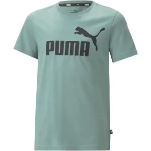 Puma ESS LOGO TEE B Jungenshirt, grün, größe 128
