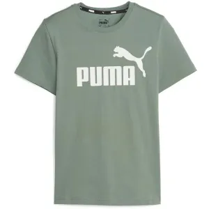 Puma ESS LOGO TEE B Jungenshirt, khaki, größe 128