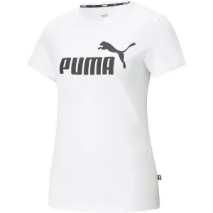 Puma ESS LOGO TEE Damenshirt, weiß, größe XS