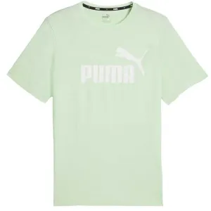 Puma ESS LOGO TEE Herrenshirt, hellgrün, größe S