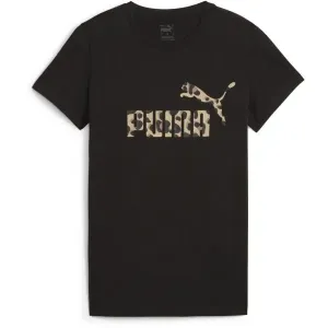 Puma ESSENTIALS + ANIMAL GRAPHIC TEE Damen-T-Shirt, schwarz, größe L