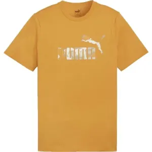 Puma ESSENTIALS + CAMO GRAPHIC TEE Herrenshirt, orange, größe S