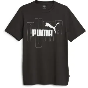 Puma ESSENTIALS + CAMO GRAPHIC TEE Herrenshirt, schwarz, größe M