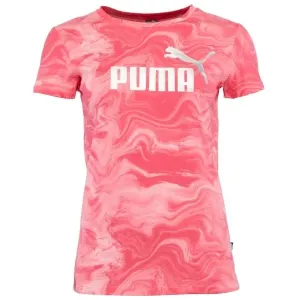 Puma ESSENTIALS + MARBLEIZED TEE Damenshirt, rosa, größe S