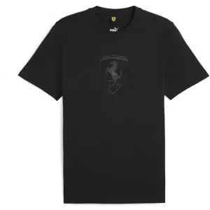 Puma FERRARI RACE BIG SHIELD Herrenshirt, schwarz, größe L