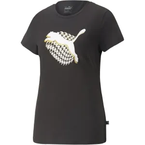 Puma GRAPHIC HOUND STOOTH TEE Damenshirt, schwarz, größe XL