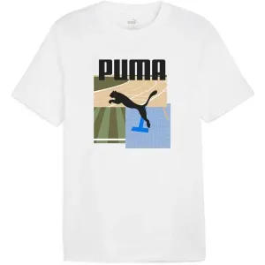 Puma GRAPHIC SUMMER SPORTS TEE Herren-T-Shirt, weiß, größe S
