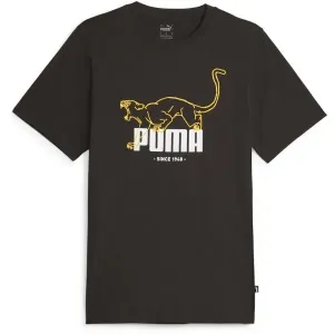 Puma GRAPHICS ANIMAL TEE Herrenshirt, schwarz, größe XXL