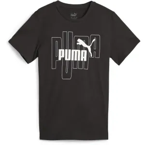 Puma GRAPHICS NO.1 LOGO TEE Jungenshirt, schwarz, größe 140