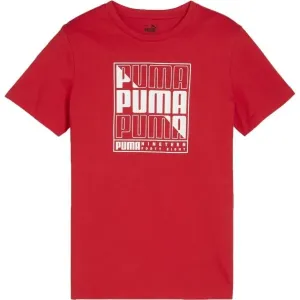 Puma GRAPHICS WORDING TEE B Jungen-T-Shirt, rot, größe 164