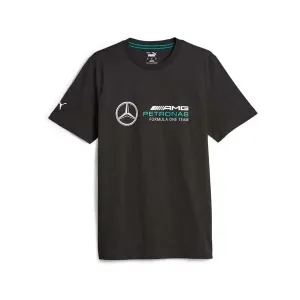 Puma MERCEDES-AMG PETRONAS F1 TEAM ESSENTIALS Herren-T-Shirt, schwarz, größe M