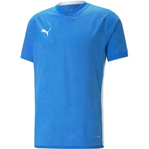 Puma TEAMCUP JERSEY Fußball T-Shirt für Herren, blau, größe L