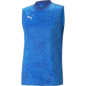 Puma TEAMCUP TRAINING JERSEY SL Herren Fußballshirt, blau, größe M