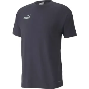 Puma TEAMFINAL CASUALS TEE Fußball T-Shirt, dunkelblau, größe M