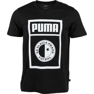 Puma SLAVIA PRAGUE GRAPHIC TEE Herrenshirt, schwarz, größe M