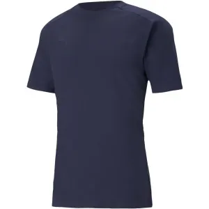 Puma TEAMCUP CASUALS TEE Fußball T-Shirt, dunkelblau, größe M