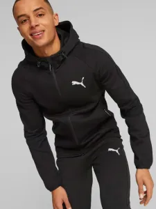 Puma EVOSTRIPE FULL-ZIP HOODIE DK Trainingssweatshirt für den Herrn, schwarz, größe L