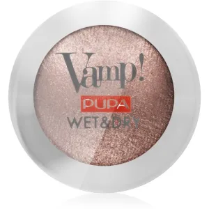 Pupa Vamp! Wet&Dry Lidschatten zur Trocken- und Nassanwendung mit perlmutternem Glanz Farbton 103 Rose Gold 1 g