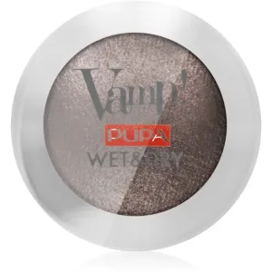 Pupa Vamp! Wet&Dry Lidschatten zur Trocken- und Nassanwendung mit perlmutternem Glanz Farbton 105 Warm Brown 1 g