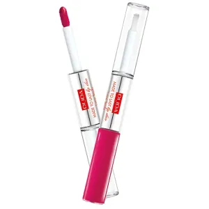 PUPA Milano Langanhaltender flüssiger Lippenstift Made To Last Lip Duo (Liquid Lip Colour) 2 x 4 ml 004 Geranium Fuchsia