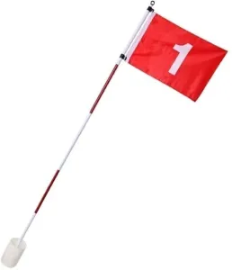 PURE 2 IMPROVE FLAG POLE SET Golf Flagge, weiß, größe os