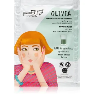 puroBIO Cosmetics Olivia Spirulina Milk Peel-Off-Maske in Pulverform 13 g