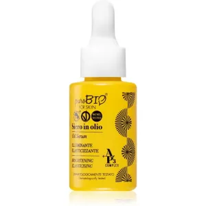 puroBIO Cosmetics Brightening Oil Serum aufhellendes Serum gegen die ersten Anzeichen von Hautalterung 15 ml
