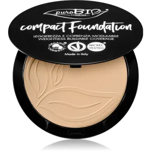 puroBIO Cosmetics Compact Foundation Kompakt - PuderFoundation LSF 10 Farbton 01 9 g