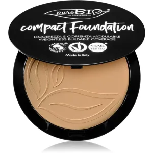 puroBIO Cosmetics Compact Foundation Kompakt - PuderFoundation LSF 10 Farbton 03 9 g