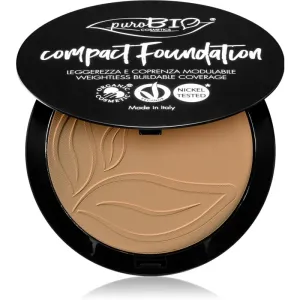 puroBIO Cosmetics Compact Foundation Kompakt - PuderFoundation LSF 10 Farbton 04 9 g