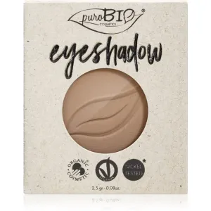 puroBIO Cosmetics Compact Eyeshadows Lidschatten Ersatzfüllung Farbton 02 Dove Gray 2,5 g