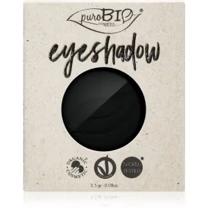 puroBIO Cosmetics Compact Eyeshadows Lidschatten Ersatzfüllung Farbton 04 Black 2,5 g