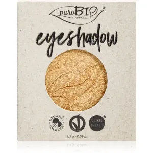 puroBIO Cosmetics Compact Eyeshadows Lidschatten Ersatzfüllung Farbton 24 Gold 2,5 g