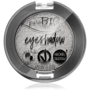 puroBIO Cosmetics Compact Eyeshadows Lidschatten Farbton 23 Silver 2,5 g