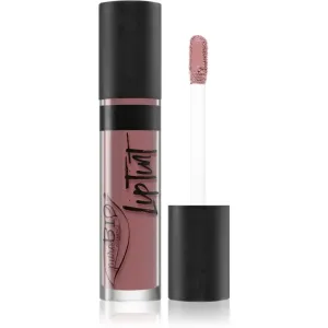 puroBIO Cosmetics Lip Tint flüssiger Lippenstift mit mattierendem Finish Farbton 04 Cold Pink 4,8 ml