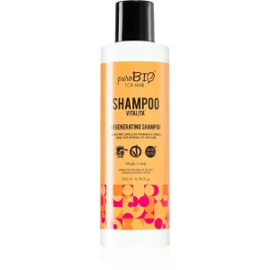 puroBIO Cosmetics Vitalita Regenierendes Shampoo für strapaziertes Haar ohne Glanz 200 ml