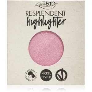 puroBIO Cosmetics Resplendent Highlighter Cremiger Highlighter Ersatzfüllung Farbton 02 Pink 9 g
