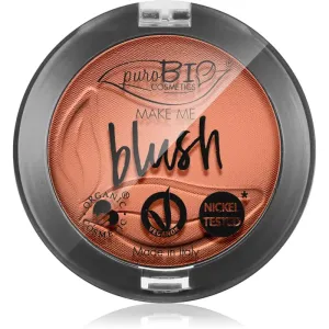 puroBIO Cosmetics Long-lasting Blush langanhaltendes Rouge Farbton 02 Matte Coral Pink 5,2 g