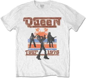 Queen T-Shirt 1976 Tour Silhouettes Unisex White L