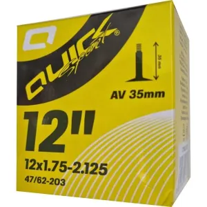 Quick AV12.5 x 1.75-2.125 35mm Fahrradschlauch, schwarz, größe os