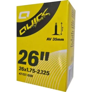 Quick AV26 x 1.75-2.125 35mm Fahrradschlauch, schwarz, größe os