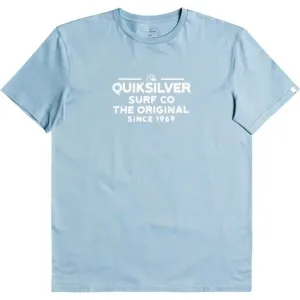 Quiksilver FEEDINGLINE M TEES Herren T-Shirt, hellblau, größe L